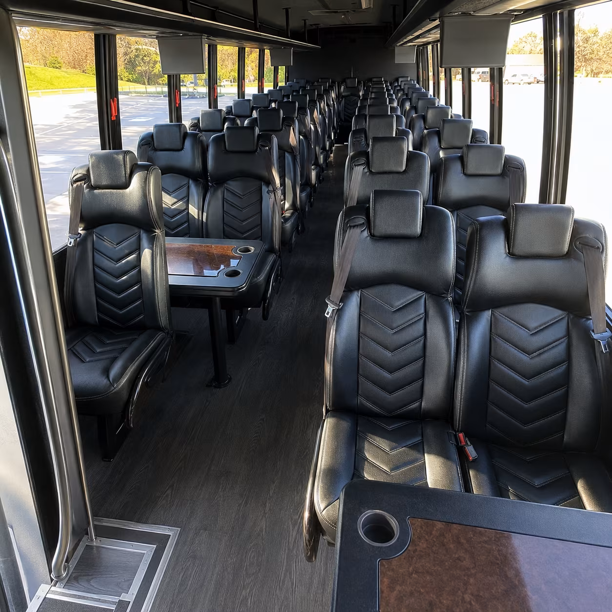 find minibuses for hillside wineries and redwood forest venues