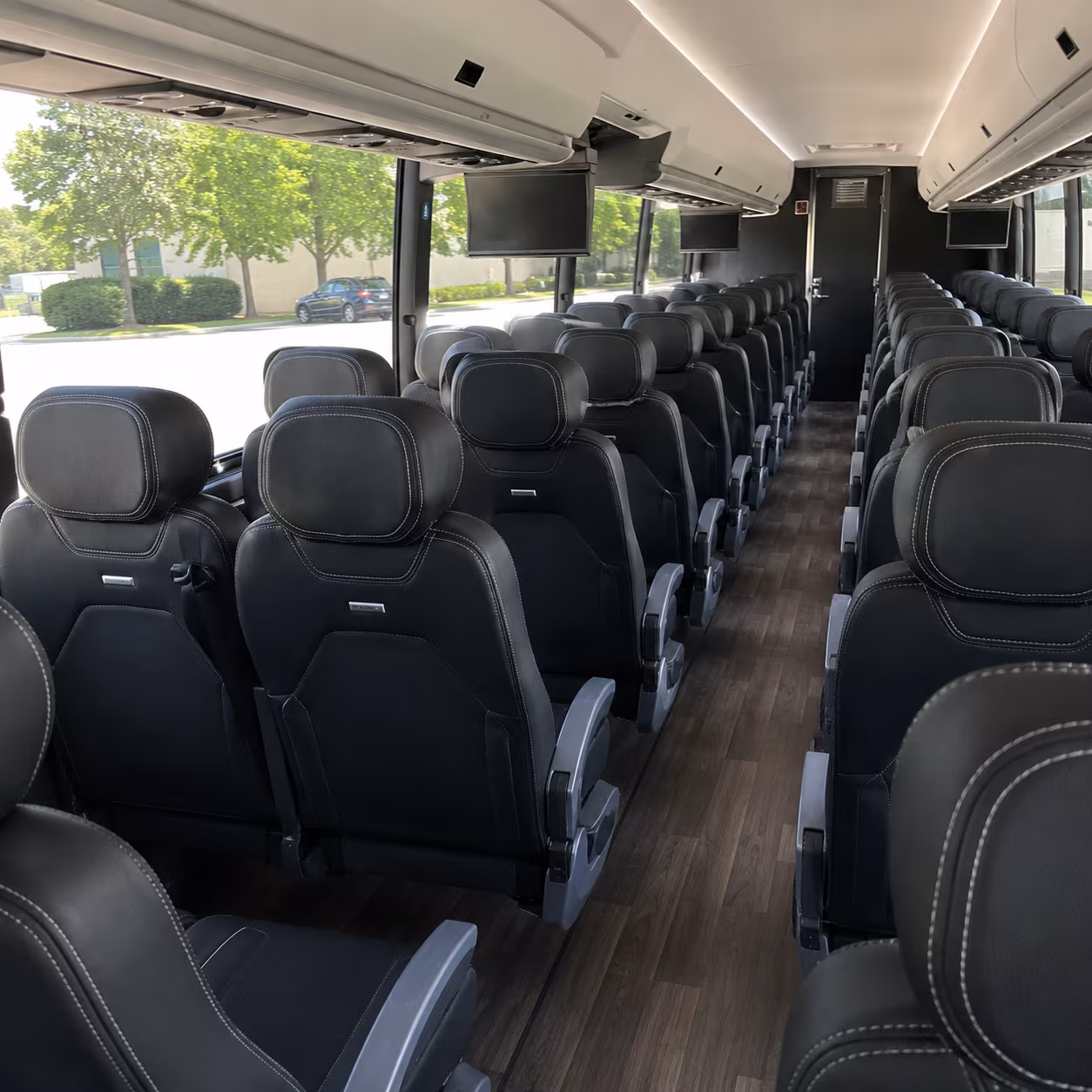 palo alto charter bus interior